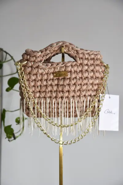 Malta Edition Mini Rose – hand-crocheted bag by Chollenti